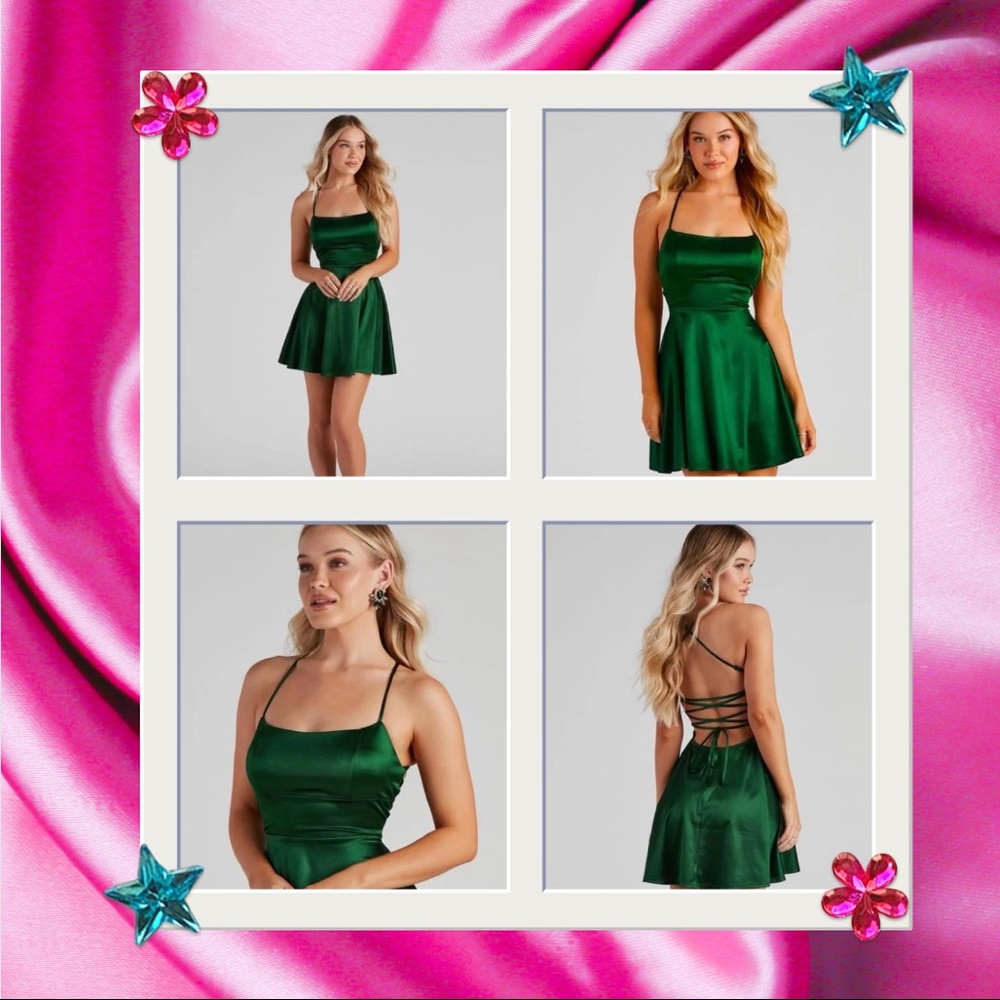 A Moment In Satin Skater Dress